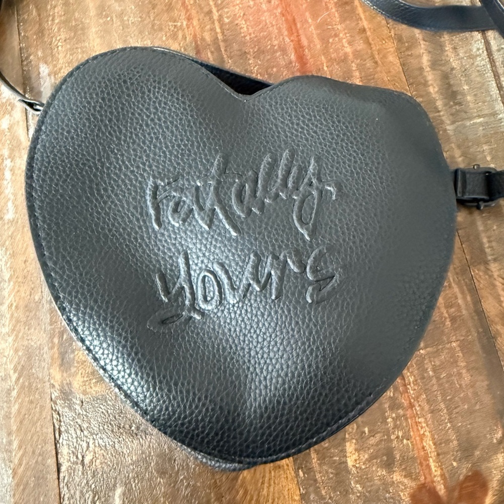 Melt Cosmetics x Bailey Sarian Black Heart Crossbody Bag